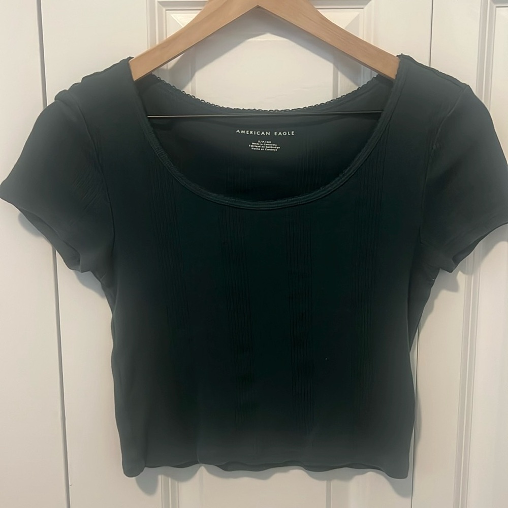 Green Cropped T-shirt